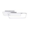 GLOBOSTAR® SQUARO 61232 Μοντέρνο Φωτιστικό Οροφής LED 75W 8400lm 360° AC 220-240V IP20 Ρυθμιζόμενο Λευκό CCT με Χειριστήριο από 2700K έως 6000K Dimmable - Lumileds SMD Chip - Λευκό Ματ - Μ48.5 x Π51 x Υ9cm - 3 Χρόνια Εγγύηση
