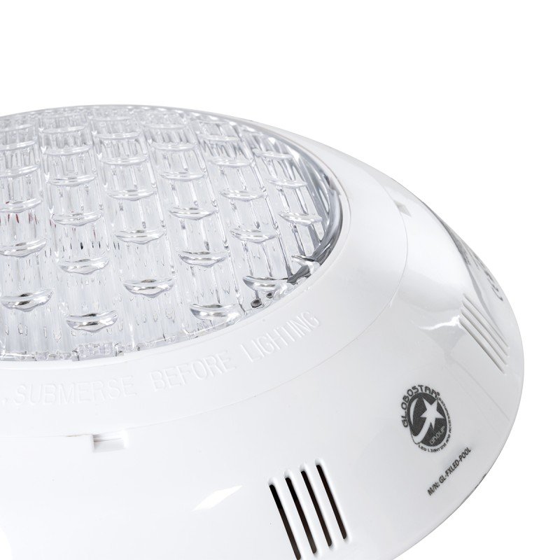 GLOBOSTAR® POOLETI 61541 Υποβρύχιο Φωτιστικό για Πισίνες/Σιντριβάνια LED 25W 1750lm 120° AC/DC 12V Αδιάβροχο IP68 Μπλε Dimmable - Bridgelux SMD Chip - 2m VDE Rubber Καλώδιο - Μ30 x Π30 x Υ6.5cm - 3 Χρόνια Εγγύηση