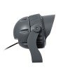 GLOBOSTAR® FLOODIMO 90745 Προβολέας Σποτ Wall Washer με Αντιθαμβωτική Γρίλια LED 54W 4320lm 10° DC 24V Αδιάβροχο IP67 Πολύχρωμο RGBW Dimmable DMX512 - Bridgelux SMD Chip - Γκρι Ανθρακί - Μ26 x Π28 x Υ35cm - 3 Χρόνια Εγγύηση