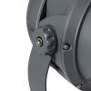 GLOBOSTAR® FLOODIMO 90745 Προβολέας Σποτ Wall Washer με Αντιθαμβωτική Γρίλια LED 54W 4320lm 10° DC 24V Αδιάβροχο IP67 Πολύχρωμο RGBW Dimmable DMX512 - Bridgelux SMD Chip - Γκρι Ανθρακί - Μ26 x Π28 x Υ35cm - 3 Χρόνια Εγγύηση