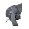 GLOBOSTAR® FLOODIMO 90747 Προβολέας Σποτ Wall Washer με Αντιθαμβωτική Γρίλια LED 100W 9500lm 10° AC 220-240V Αδιάβροχο IP67 Φυσικό Λευκό 4500K - Bridgelux SMD Chip - Γκρι Ανθρακί - Μ34 x Π36 x Υ44cm - 3 Χρόνια Εγγύηση