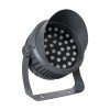 GLOBOSTAR® FLOODIMO 90748 Προβολέας Σποτ Wall Washer με Αντιθαμβωτική Γρίλια LED 100W 8000lm 10° DC 24V Αδιάβροχο IP67 Πολύχρωμο RGBW Dimmable DMX512 - Bridgelux SMD Chip - Γκρι Ανθρακί - Μ34 x Π36 x Υ44cm - 3 Χρόνια Εγγύηση