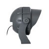 GLOBOSTAR® FLOODIMO 90750 Προβολέας Σποτ Wall Washer με Αντιθαμβωτική Γρίλια LED 150W 14250lm 10° AC 220-240V Αδιάβροχο IP67 Φυσικό Λευκό 4500K - Bridgelux SMD Chip - Γκρι Ανθρακί - Μ43 x Π45 x Υ46cm - 3 Χρόνια Εγγύηση
