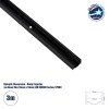 GLOBOSTAR® NEONIO-A 90767-3M Βάση Στήριξης για Neon Flex LED Αδιάβροχο IP65 - Μαύρο Ματ - Μ300 x Π1.6 x Υ1.1cm