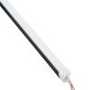 GLOBOSTAR® NEONIO-C 90775-3M Βάση Στήριξης για Neon Flex LED Αδιάβροχο IP65 - Μαύρο Ματ - Μ300 x Π1.2 x Υ1.3cm