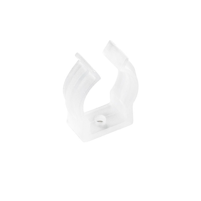 GLOBOSTAR® NEONIO-D 90778 Βάση Στήριξης για Neon Flex LED Αδιάβροχο IP65 - Διάφανο - Μ2.3 x Π2 x Υ2.7cm