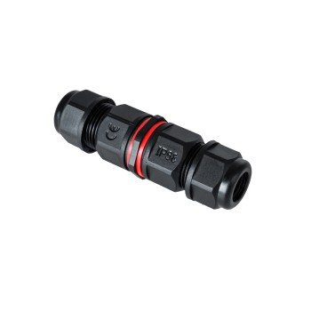 GLOBOSTAR® FAST-CONNECT 69920 Διπλός Ι Σύνδεσμος Ταχείας Σύνδεσης & Διακλάδωσης Καλωδίων - 1 x Είσοδος & 1 x Έξοδος - Εσωτερική Τριπλή Κλέμα με Συμβατή Διατομή Καλωδίων 3 x 0.5mm² έως 3 x 2.5mm² - 450V 16A Max Αδιάβροχο IP68 - Μαύρο - Μ9 x Π2.5 x 