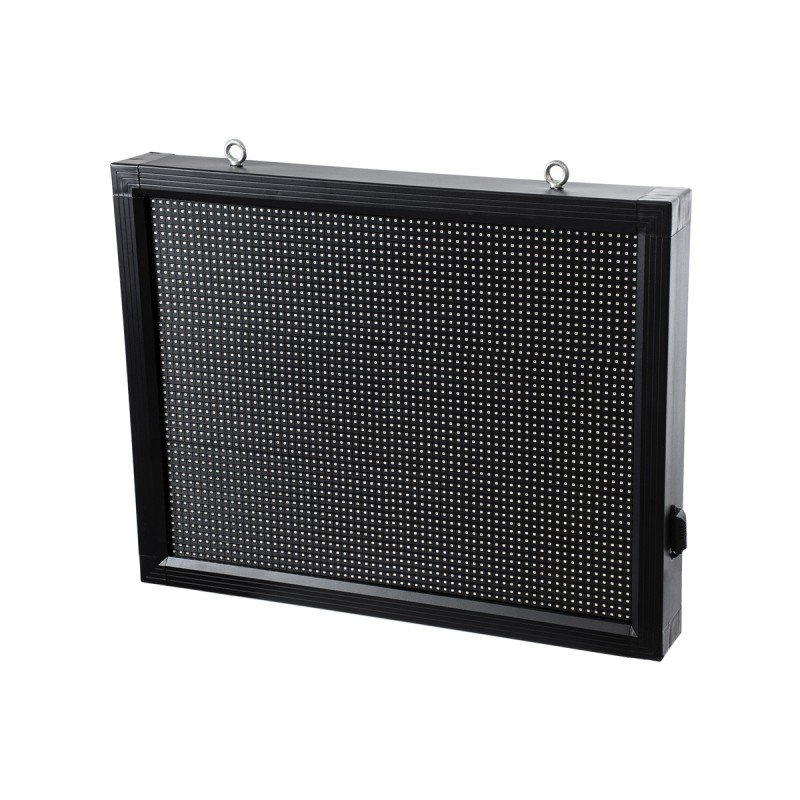 GLOBOSTAR® DISPLAY 90286 Κυλιόμενη Ψηφιακή Επιγραφή 64x48cm P10 Μονής Όψης LED AC 220-240V Αδιάβροχο IP65 Κόκκινο - WiFi Control μέσω FK APP - Αισθητήρας Θερμοκρασίας & Υγρασίας - Μ72 x Π9 x Υ56cm - 2 Χρόνια Εγγύηση