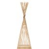 GLOBOSTAR® AZORES 01755 Boho Επιδαπέδιο Φωτιστικό με Ντουί 1 x E27 AC 220-240V IP20 - Μπεζ - Μ40 x Π40 x Υ150cm
