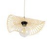 GLOBOSTAR® MELEMELE 01839 Boho Κρεμαστό Φωτιστικό Οροφής με Ντουί 1 x E27 AC 220-240V IP20 - Μπεζ - Μ35 x Π35 x Υ4cm