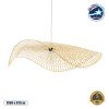 GLOBOSTAR® MELEMELE 01842 Boho Κρεμαστό Φωτιστικό Οροφής με Ντουί 1 x E27 AC 220-240V IP20 - Μπεζ - Μ100 x Π100 x Υ12cm