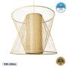 GLOBOSTAR® HIBISCUS 01926 Boho Κρεμαστό Φωτιστικό Οροφής με Ντουί 1 x E27 AC 220-240V IP20 - Μπεζ - Μ100 x Π100 x Υ90cm