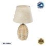 GLOBOSTAR® HASUMI 01956 Boho Επιτραπέζιο Φωτιστικό Πορτατίφ με Ντουί 1 x E27 AC 220-240V IP20 - Μπεζ - Μ23 x Π23 x Υ40cm