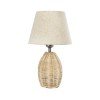 GLOBOSTAR® HASUMI 01956 Boho Επιτραπέζιο Φωτιστικό Πορτατίφ με Ντουί 1 x E27 AC 220-240V IP20 - Μπεζ - Μ23 x Π23 x Υ40cm