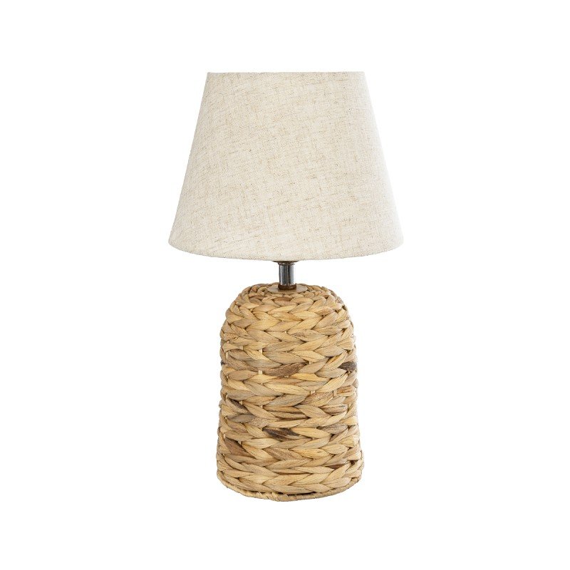 GLOBOSTAR® HOLOKAI 01960 Boho Επιτραπέζιο Φωτιστικό Πορτατίφ με Ντουί 1 x E27 AC 220-240V IP20 - Μπεζ & Λευκό - Μ23 x Π23 x Υ40cm GLOBOSTAR® HOLOKAI 01960 Boho Επιτραπέζιο Φωτιστικό Πορτατίφ με Ντουί 1 x E27 AC 220-240V IP20 - Μπεζ & Λευκό - Μ23 x Π23 x Υ40cm