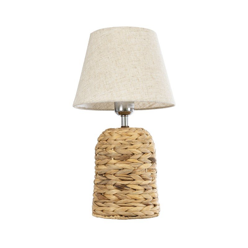 GLOBOSTAR® HOLOKAI 01960 Boho Επιτραπέζιο Φωτιστικό Πορτατίφ με Ντουί 1 x E27 AC 220-240V IP20 - Μπεζ & Λευκό - Μ23 x Π23 x Υ40cm GLOBOSTAR® HOLOKAI 01960 Boho Επιτραπέζιο Φωτιστικό Πορτατίφ με Ντουί 1 x E27 AC 220-240V IP20 - Μπεζ & Λευκό - Μ23 x Π23 x Υ40cm