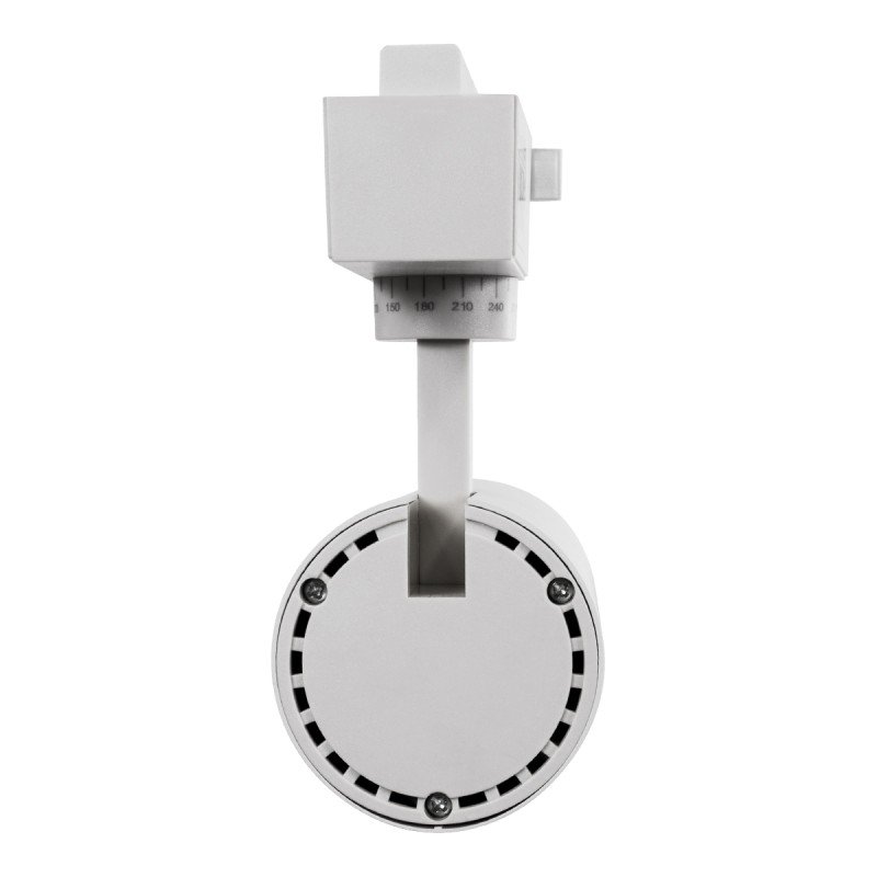 GLOBOSTAR® LUGANO 60807 Μονοφασικό Σποτ Ράγας LED 20W 2500lm 36° AC 220-240V IP20 Φυσικό Λευκό 4500K - Bridgelux COB Chip & TÜV SÜD Driver - Eurotrack 1PH  - Λευκό Ματ - Μ6.5 x Π6.5 x Υ20cm - 5 Χρόνια Εγγύηση