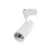 GLOBOSTAR® LUGANO 60808 Μονοφασικό Σποτ Ράγας LED 20W 2400lm 36° AC 220-240V IP20 Θερμό Λευκό 2700K - Bridgelux COB Chip & TÜV SÜD Driver - Eurotrack 1PH - Λευκό Ματ - Μ6.5 x Π6.5 x Υ20cm - 5 Χρόνια Εγγύηση