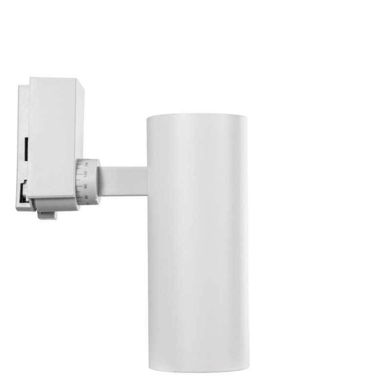 GLOBOSTAR® LUGANO 60808 Μονοφασικό Σποτ Ράγας LED 20W 2400lm 36° AC 220-240V IP20 Θερμό Λευκό 2700K - Bridgelux COB Chip & TÜV SÜD Driver - Eurotrack 1PH - Λευκό Ματ - Μ6.5 x Π6.5 x Υ20cm - 5 Χρόνια Εγγύηση