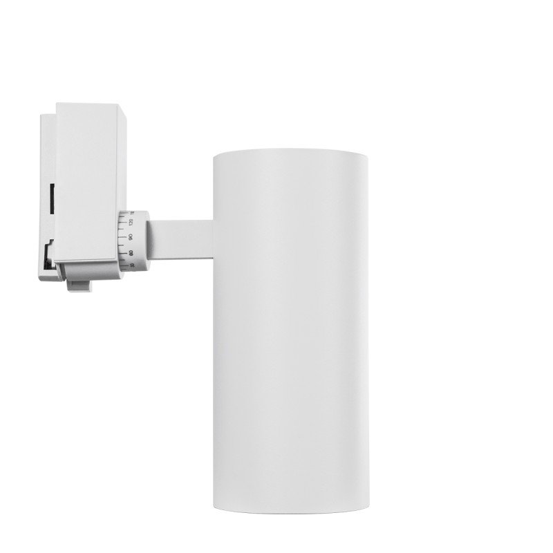 GLOBOSTAR® LUGANO 60813 Μονοφασικό Φωτιστικό Σποτ Ράγας LED 30W 3750lm 36° AC 220-240V IP20 Φυσικό Λευκό 4500K - Bridgelux COB Chip & TÜV SÜD Driver - Eurotrack 1PH - Λευκό Ματ - Μ7.5 x Π7.5 x Υ22cm - 5 Χρόνια Εγγύηση