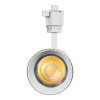 GLOBOSTAR® LUGANO 60813 Μονοφασικό Φωτιστικό Σποτ Ράγας LED 30W 3750lm 36° AC 220-240V IP20 Φυσικό Λευκό 4500K - Bridgelux COB Chip & TÜV SÜD Driver - Eurotrack 1PH - Λευκό Ματ - Μ7.5 x Π7.5 x Υ22cm - 5 Χρόνια Εγγύηση