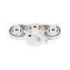 GloboStar® 2L-EUROTRACK 60912 Αντάπτορας Κρέμασης Φωτιστικού - Μονοφασικός 2 Καλωδίων για όλες τις Ράγες EUROTRACK AC 220-240V IP20 Μ10 x Π4 x Υ3.2cm - EUROTRACK® System 1L+1N - Θερμοπλαστικό - Λευκό - 5 Χρόνια Εγγύηση