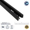 GLOBOSTAR® EUROTRACK-1PH 60984-3M Μονοφασική Ράγα 2 Καλωδίων 1L+1N για Σύστημα Ράγας Eurotrack 1PH AC 220-240V IP20 - Μαύρο Ματ - Μ300 x Π3.6 x Υ2cm