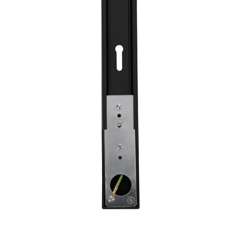 GLOBOSTAR® EUROTRACK-1PH 60984-3M Μονοφασική Ράγα 2 Καλωδίων 1L+1N για Σύστημα Ράγας Eurotrack 1PH AC 220-240V IP20 - Μαύρο Ματ - Μ300 x Π3.6 x Υ2cm