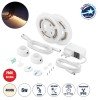 GLOBOSTAR® NIGHTSTEP 70401 Σετ Ταινίας με με Αισθητήρα Κίνησης-Ημέρας-Νύχτας & Τροφοδοτικό LED 6W 600lm 120° AC 220-240V Αδιάβροχο IP65 72 x SMD2835 Φυσικό Λευκό 4500K - Sanan SMD Chip - Μ240 x Π0.8 x Υ0.2cm - Δύο Ρολά 1.2 Μέτρων - 2 Χρόνια Εγγύηση