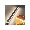 GLOBOSTAR® ALP-R-SHELF DODA 70814-3M Χωνευτό Προφίλ Αλουμινίου Ειδικό για Φωτισμό Ραφιού 18mm με Λευκό Γαλακτερό Πατητό Κάλυμμα για Ταινίες LED IP20 - Ασημί & Λευκό- Μ300 x Π1.5 x Υ2cm - Πακέτο 5 Τεμαχίων