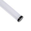 GLOBOSTAR® ALP-ROUND TUBIT 70854-1M Επιφανειακό & Κρεμαστό Προφίλ Αλουμινίου με Λευκό Γαλακτερό Πατητό Κάλυμμα για Ταινίες LED IP20 - Μαύρο & Λευκό - Μ100 x Π3 x Υ3cm