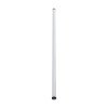 GLOBOSTAR® ALP-ROUND TUBIT 70854-1M Επιφανειακό & Κρεμαστό Προφίλ Αλουμινίου με Λευκό Γαλακτερό Πατητό Κάλυμμα για Ταινίες LED IP20 - Μαύρο & Λευκό - Μ100 x Π3 x Υ3cm