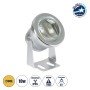 GLOBOSTAR® TREECOBINI 75591 Φωτιστικό Σποτ για Φυτά - Δέντρα LED 10W 900lm 35° DC 12V Αδιάβροχο IP65 Θερμό Λευκό 2700K Dimmable - Bridgelux COB Chip - Νίκελ Βούρτσας - Μ7 x 10.5 x Υ8.5cm - 2 Χρόνια Εγγύηση