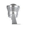 GLOBOSTAR® TREECOBINI 75591 Φωτιστικό Σποτ για Φυτά - Δέντρα LED 10W 900lm 35° DC 12V Αδιάβροχο IP65 Θερμό Λευκό 2700K Dimmable - Bridgelux COB Chip - Νίκελ Βούρτσας - Μ7 x 10.5 x Υ8.5cm - 2 Χρόνια Εγγύηση