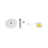 GLOBOSTAR® WALLBASE 77500 Μεταλλική Ροζέτα για Κρέμαση 1 Φωτιστικού - Λευκό - Μ10 x Π10 x Υ2cm GLOBOSTAR® WALLBASE 77500 Μεταλλική Ροζέτα για Κρέμαση 1 Φωτιστικού - Λευκό - Μ10 x Π10 x Υ2cm