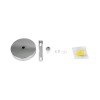 GloboStar® DIY 77502 Επιτοίχια Στρογγυλή Ροζέτα - Βάση για 1 Κρεμαστό Φωτιστικό - Φ10 x Υ2cm - Χρώμιο / Νίκελ - Μεταλλικό - 5 Χρόνια Εγγύηση GloboStar® DIY 77502 Επιτοίχια Στρογγυλή Ροζέτα - Βάση για 1 Κρεμαστό Φωτιστικό - Φ10 x Υ2cm - Χρώμιο / Νίκελ - Μεταλλικό - 5 Χρόνια Εγγύηση