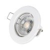 GLOBOSTAR® ORO 77807 Χωνευτή Βάση για Σποτ MR16 με Ντουί GU10/GU5.3 IP20 - Λευκό - Μ8.3 x Π8.3 x Υ3.1cm / Q6cm