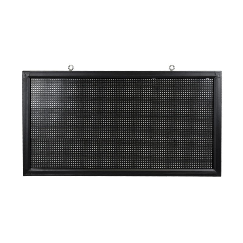GLOBOSTAR® DISPLAY 90811 Κυλιόμενη Ψηφιακή Επιγραφή 96x48cm P10 Μονής Όψης LED AC 220-240V Αδιάβροχο IP65 Πορτοκαλί - WiFi Control μέσω FK APP - Αισθητήρας Θερμοκρασίας & Υγρασίας - Μ104 x Π9 x Υ56cm - 2 Χρόνια Εγγύηση