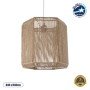 GLOBOSTAR® CAYMAN 00519 Boho Κρεμαστό Φωτιστικό Οροφής με Ντουί 1 x E27 AC 220-240V IP20 - Μπεζ - Μ40 x Π40 x Υ40cm