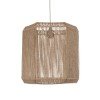 GLOBOSTAR® CAYMAN 00519 Boho Κρεμαστό Φωτιστικό Οροφής με Ντουί 1 x E27 AC 220-240V IP20 - Μπεζ - Μ40 x Π40 x Υ40cm