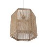GLOBOSTAR® CAYMAN 00519 Boho Κρεμαστό Φωτιστικό Οροφής με Ντουί 1 x E27 AC 220-240V IP20 - Μπεζ - Μ40 x Π40 x Υ40cm