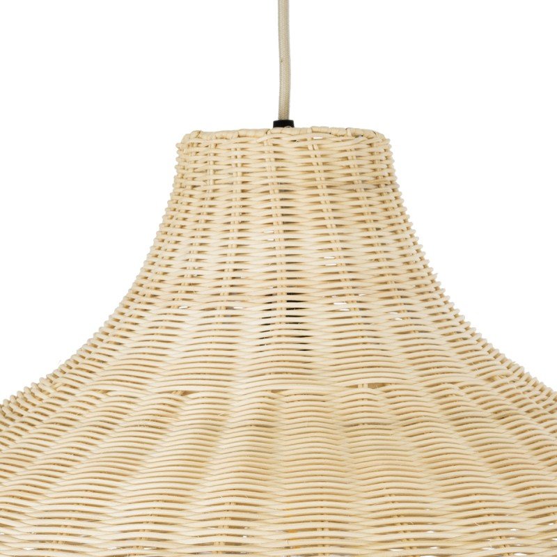 GLOBOSTAR® AFURU 01828 Boho Κρεμαστό Φωτιστικό Οροφής με Ντουί 1 x E27 AC 220-240V IP20 - Μπεζ - Μ60 x Π60 x Υ40cm