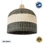 GLOBOSTAR® BARBADOS 01945 Boho Κρεμαστό Φωτιστικό Οροφής με Ντουί 1 x E27 AC 220-240V IP20 - Μπεζ & Λαδί - Μ60 x Π60 x Υ60cm
