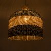 GLOBOSTAR® BARBADOS 01945 Boho Κρεμαστό Φωτιστικό Οροφής με Ντουί 1 x E27 AC 220-240V IP20 - Μπεζ & Λαδί - Μ60 x Π60 x Υ60cm