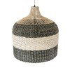 GLOBOSTAR® BARBADOS 01945 Boho Κρεμαστό Φωτιστικό Οροφής με Ντουί 1 x E27 AC 220-240V IP20 - Μπεζ & Λαδί - Μ60 x Π60 x Υ60cm
