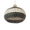GLOBOSTAR® BARBADOS 01946 Boho Κρεμαστό Φωτιστικό Οροφής με Ντουί 1 x E27 AC 220-240V IP20 - Μπεζ & Λαδί - Μ40 x Π40 x Υ34cm