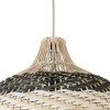 GLOBOSTAR® BARBADOS 01946 Boho Κρεμαστό Φωτιστικό Οροφής με Ντουί 1 x E27 AC 220-240V IP20 - Μπεζ & Λαδί - Μ40 x Π40 x Υ34cm