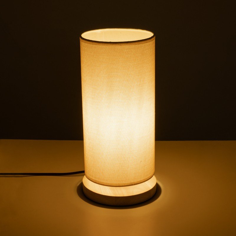 GLOBOSTAR® VALVERDE 02040 Boho Επιτραπέζιο Φωτιστικό Πορτατίφ με Ντουί 1 x E27 AC 220-240V IP20 - Μπεζ & Καφέ - Μ15 x Π15 x Υ30cm GLOBOSTAR® VALVERDE 02040 Boho Επιτραπέζιο Φωτιστικό Πορτατίφ με Ντουί 1 x E27 AC 220-240V IP20 - Μπεζ & Καφέ - Μ15 x Π15 x Υ30cm