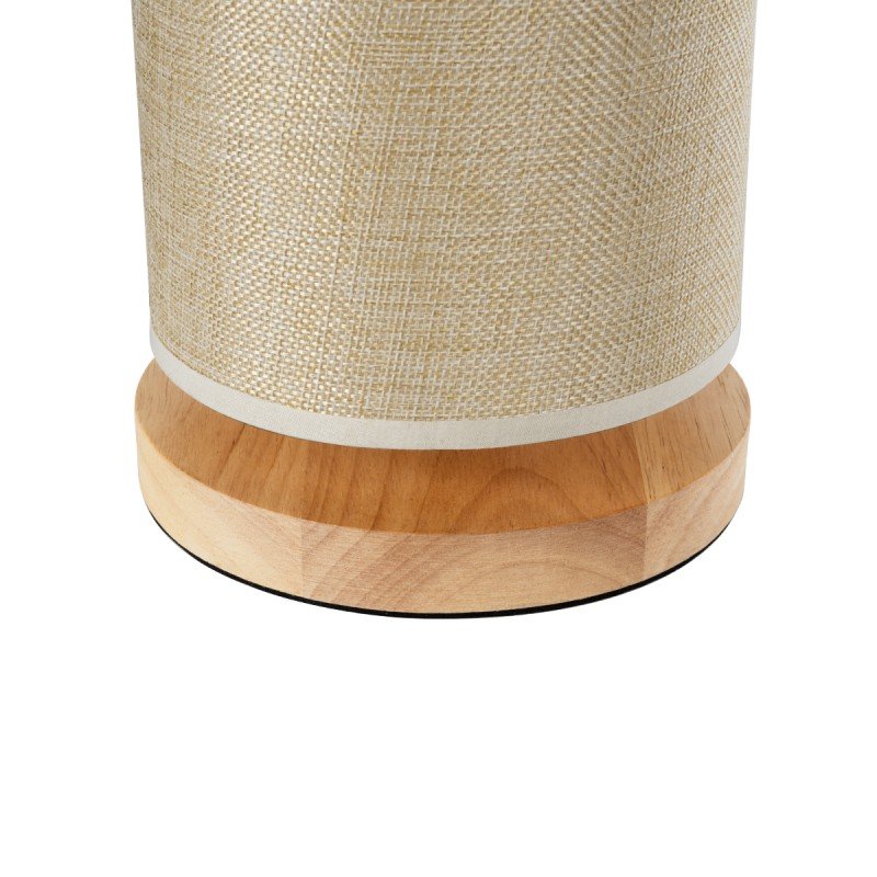 GLOBOSTAR® VALVERDE 02040 Boho Επιτραπέζιο Φωτιστικό Πορτατίφ με Ντουί 1 x E27 AC 220-240V IP20 - Μπεζ & Καφέ - Μ15 x Π15 x Υ30cm GLOBOSTAR® VALVERDE 02040 Boho Επιτραπέζιο Φωτιστικό Πορτατίφ με Ντουί 1 x E27 AC 220-240V IP20 - Μπεζ & Καφέ - Μ15 x Π15 x Υ30cm