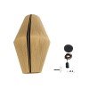 GLOBOSTAR® SALERNO 02077 Boho Κρεμαστό Φωτιστικό Οροφής με Ντουί 1 x E27 AC 220-240V IP20 - Μπεζ & Μαύρο - Μ50 x Π50 x Υ80cm